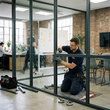 Glass Partition Work